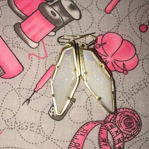 Kendra Scott Druzy Bex Earrings Gold setting